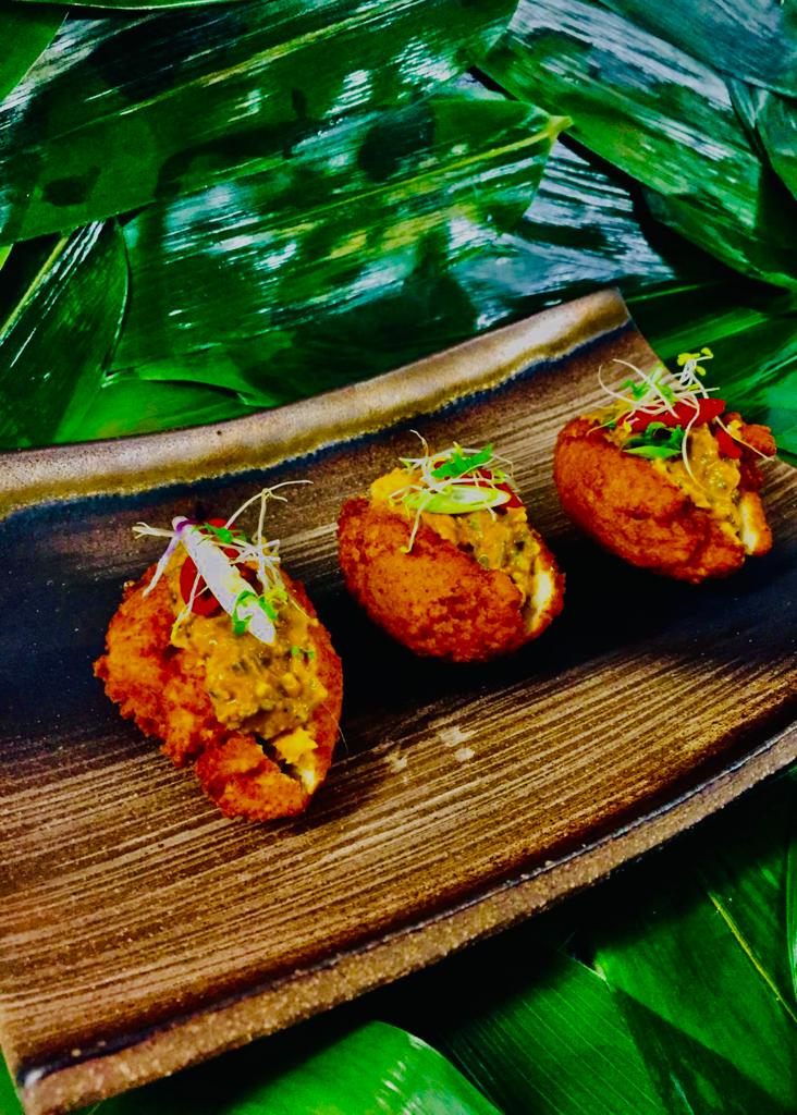 Acarajé with vatapá