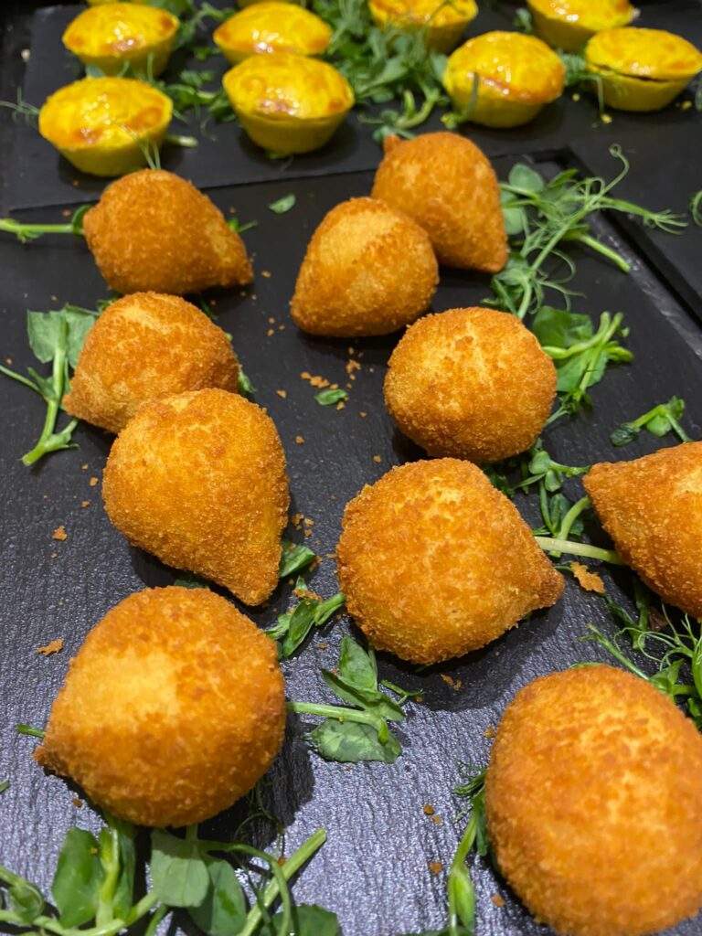 Brazilian catering setup at private event