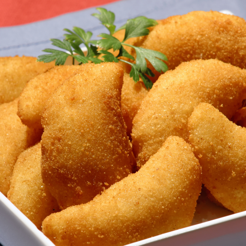 Rissólis — crisp golden turnovers